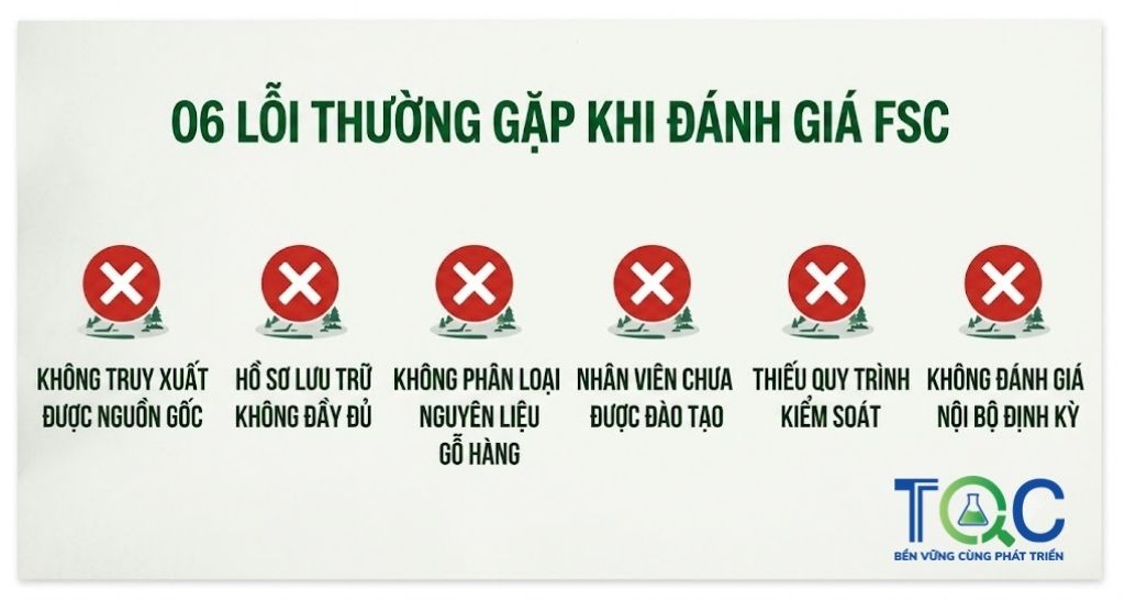 6 lỗi thường gặp khi đánh giá FSC