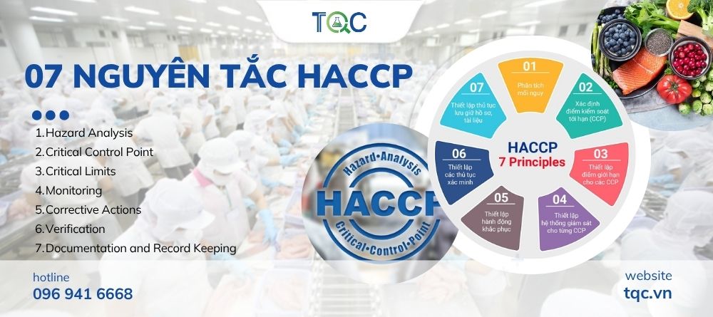 7 Nguyên tắc vàng của HACCP Codex 