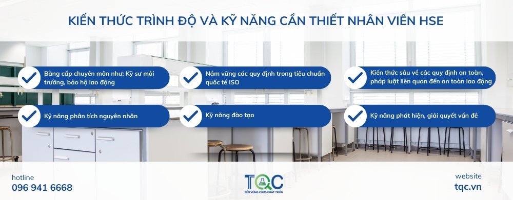 Kiến thức và kỹ năng cần thiết nhân viên HSE