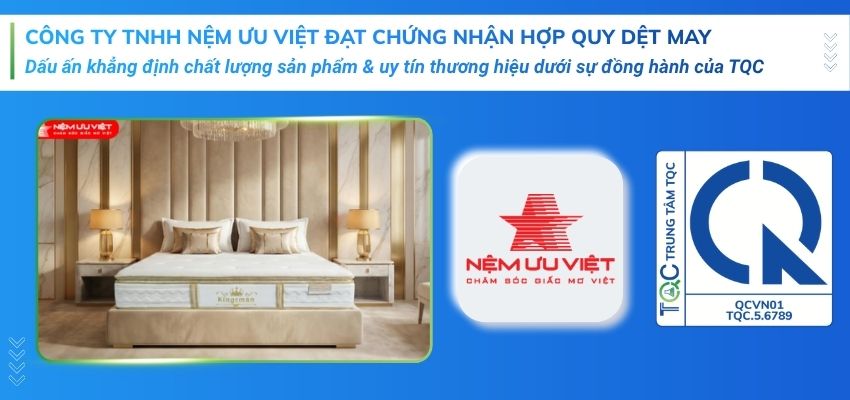 khách hàng đạt chứng nhận hợp quy chăn ga gối đệm