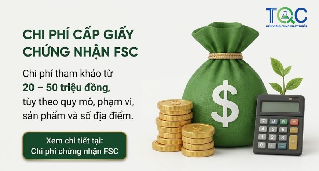Chi phí để được cấp giấy chứng nhận FSC