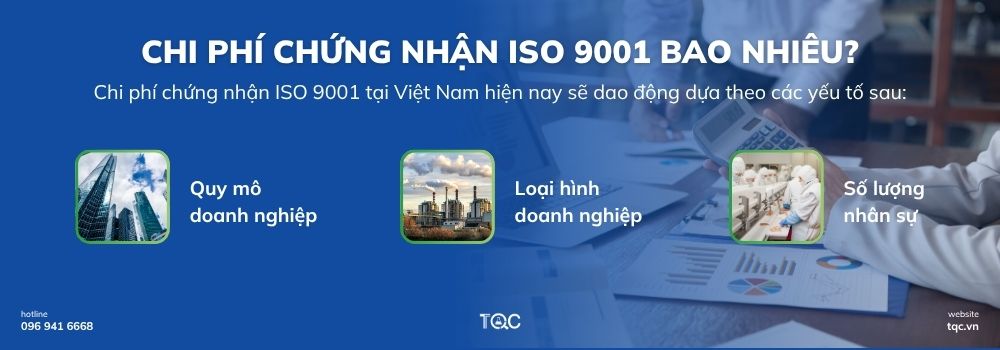Chi phí chứng nhận iso 9001 sẽ dao động bao nhiêu tiền