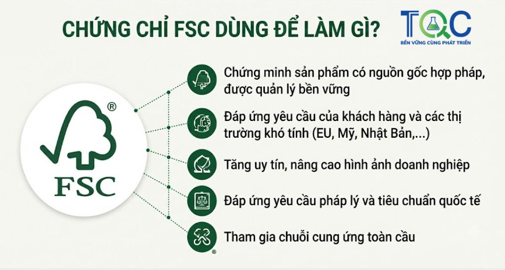Chứng chỉ fsc dùng để làm gì
