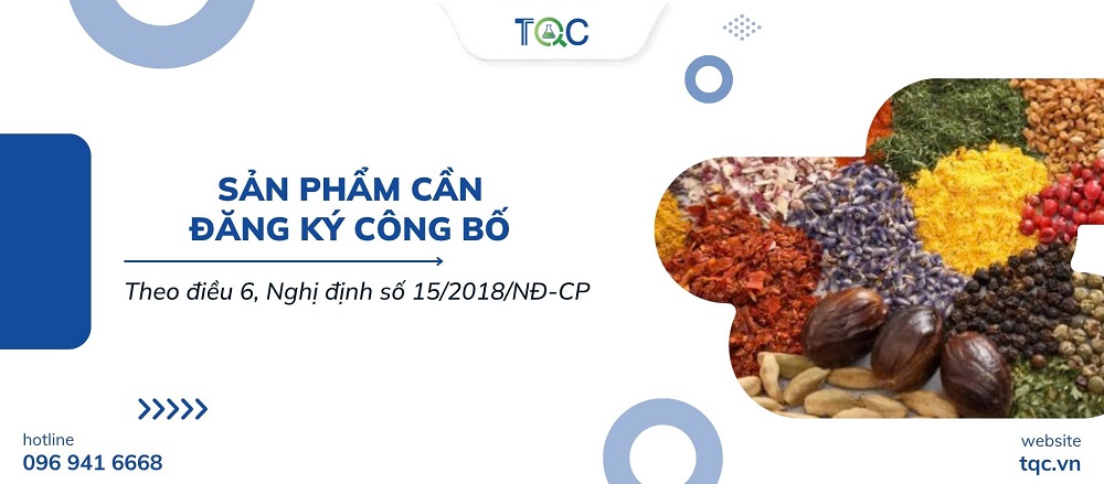 Sản phẩm cần phải đăng ký Công bố sản phẩm