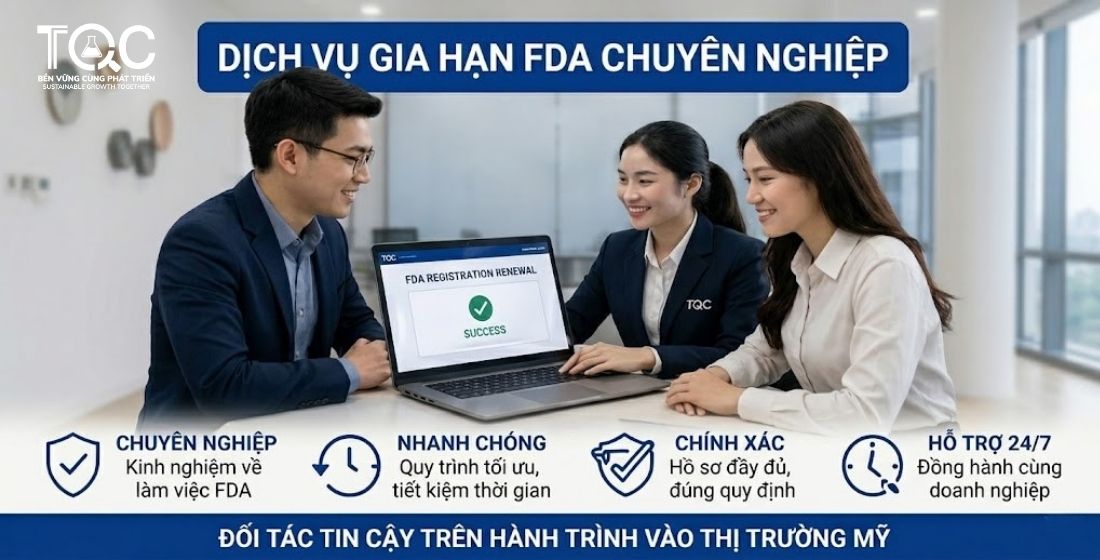 Dịch vụ Gia hạn FDA hàng năm