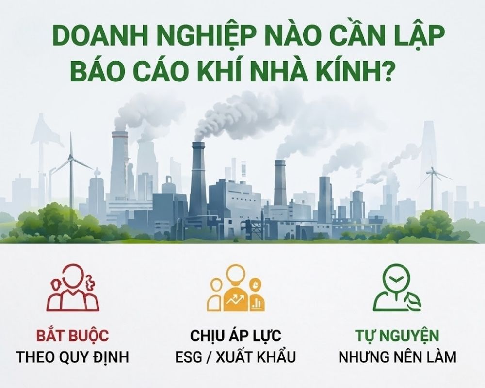 Doanh nghiệp nào cần báo cáo khí nhà kính