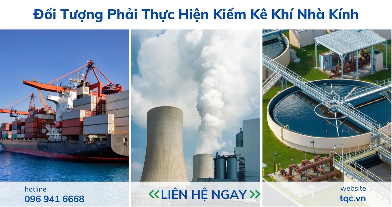 Đối tượng phải thực hiện kiểm kê khí nhà kính