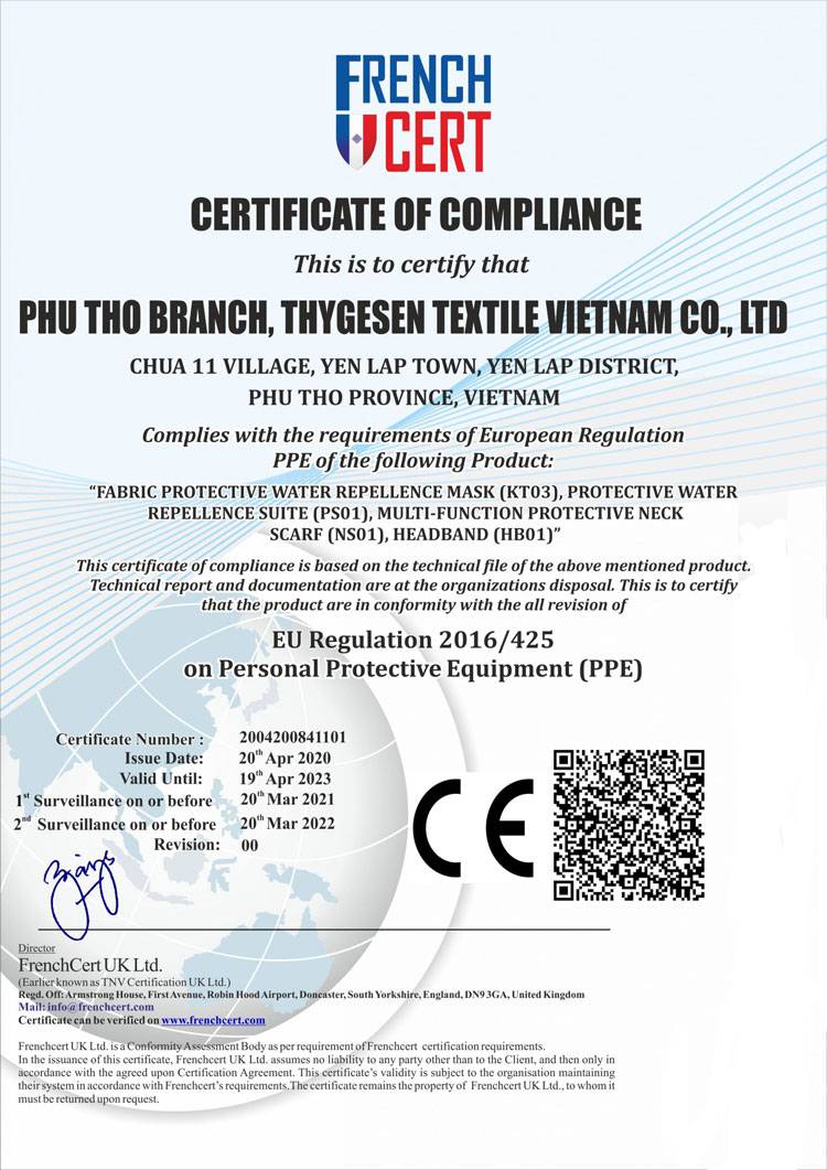giấy chứng nhận CE