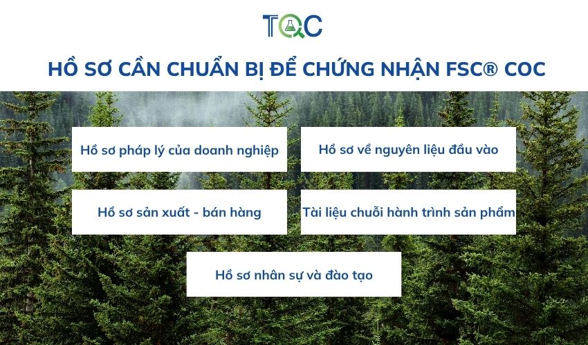 Hồ sơ cần để chứng nhận FSC CoC