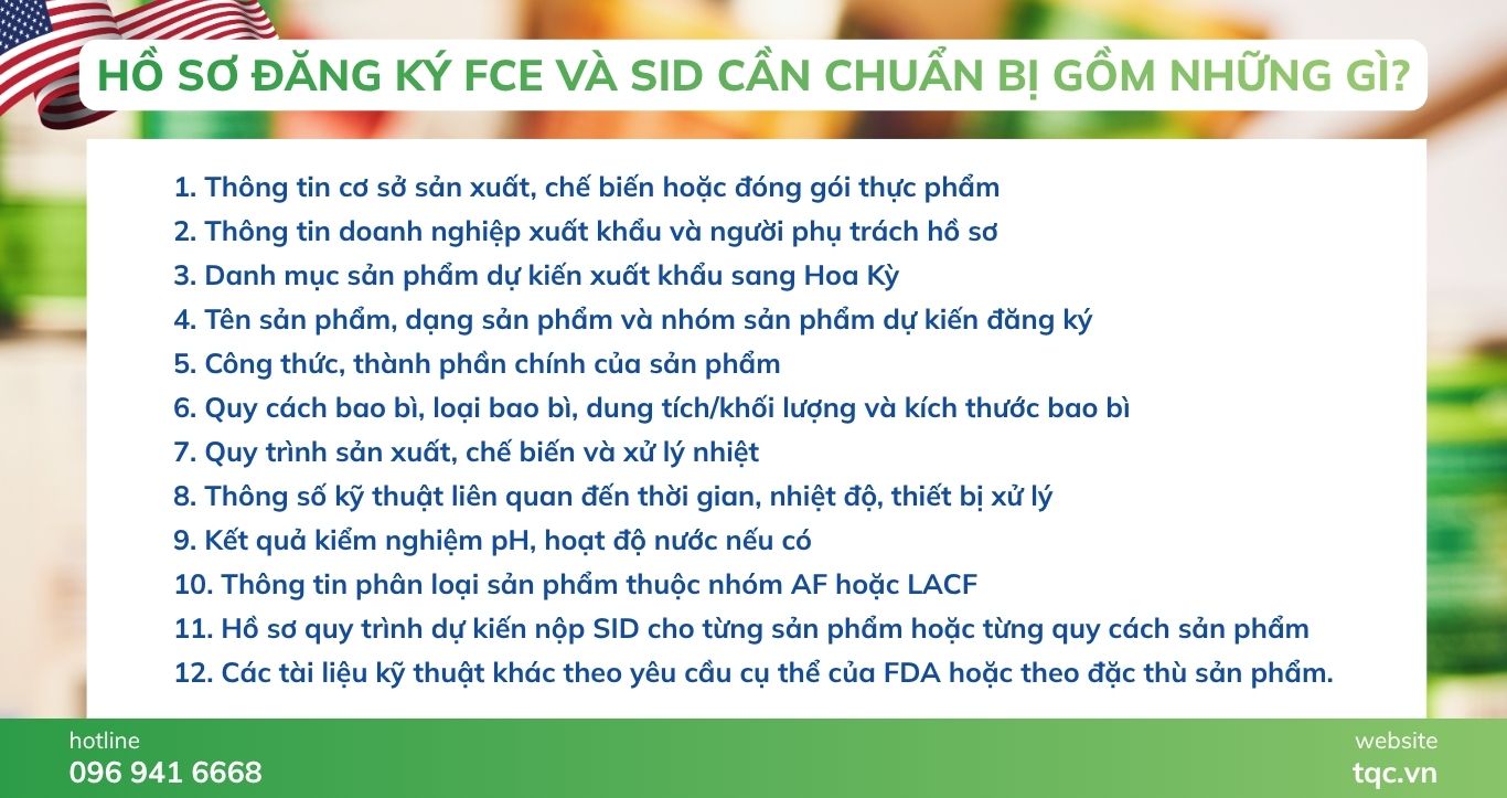 Hồ sơ đăng ký FCE và SID