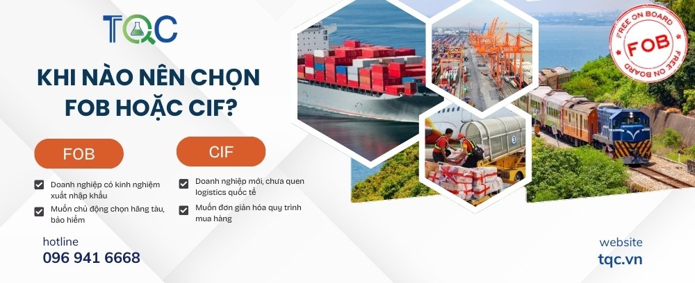 Khi nào nên chọn FOB và CIF