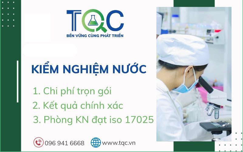 Dịch vụ kiểm nghiệm nước mới nhất năm 2023 | TQC -2