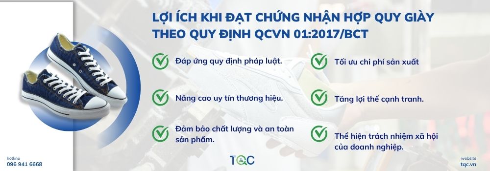 Lợi ích khi chứng nhận hợp quy giày