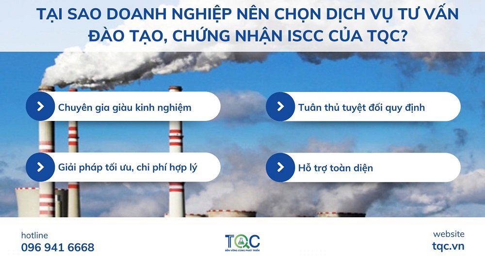 Lý do chọn TQC tư vấn đào tạo,chứng nhận ISCC