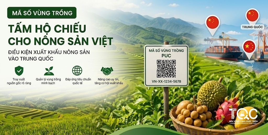 Mã số vùng trồng - tấm hộ chiếu xuất khẩu nông sản
