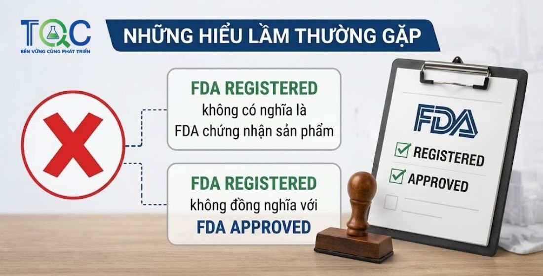 Những hiểu lầm phổ biến về FDA Approved và FDA Registered