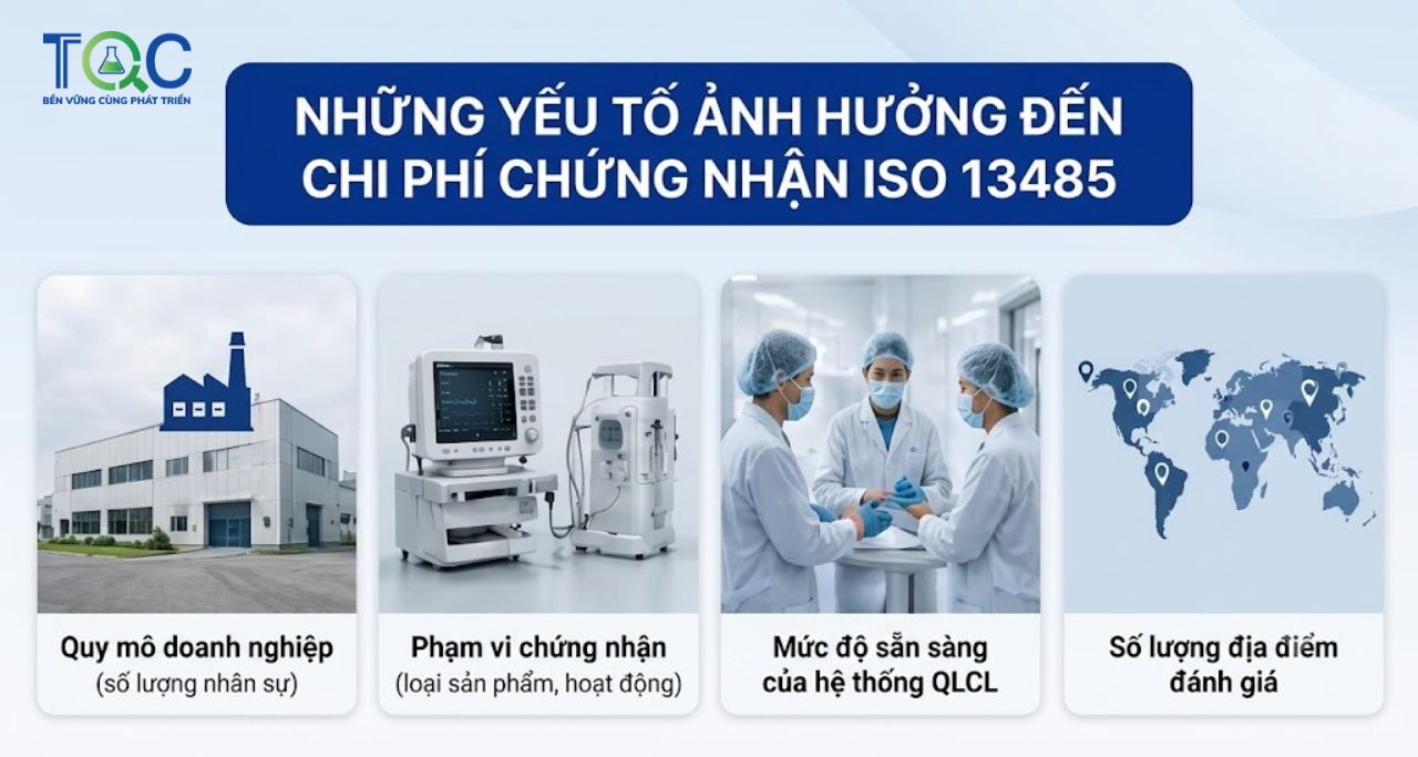 Những yếu tố ảnh hưởng đến chi phí chứng nhận iso 13485