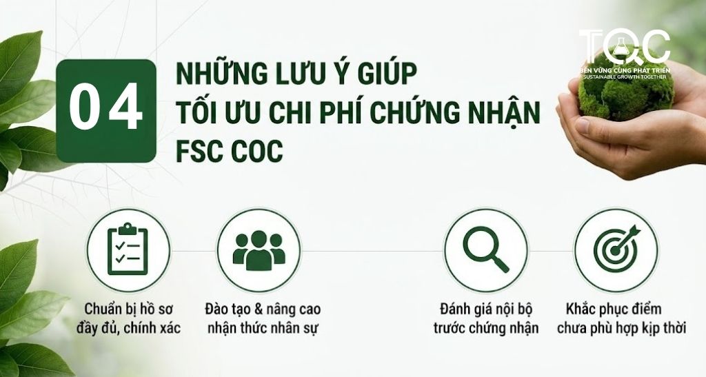 Những yếu tố giúp tối ưu chi phí chứng nhận FSC CoC