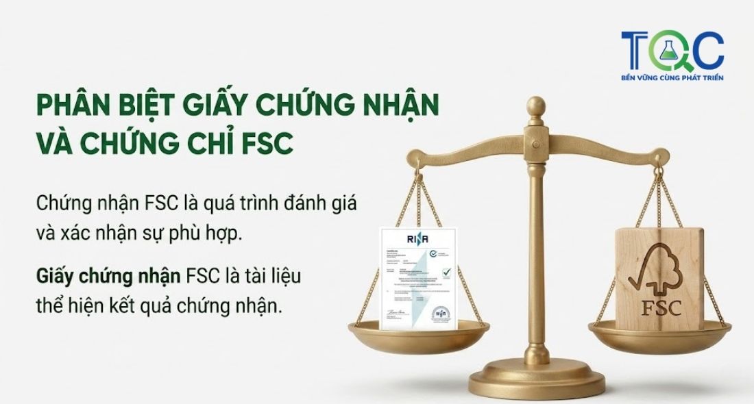 Giấy chứng nhận FSC khác gì chứng chỉ FSC?