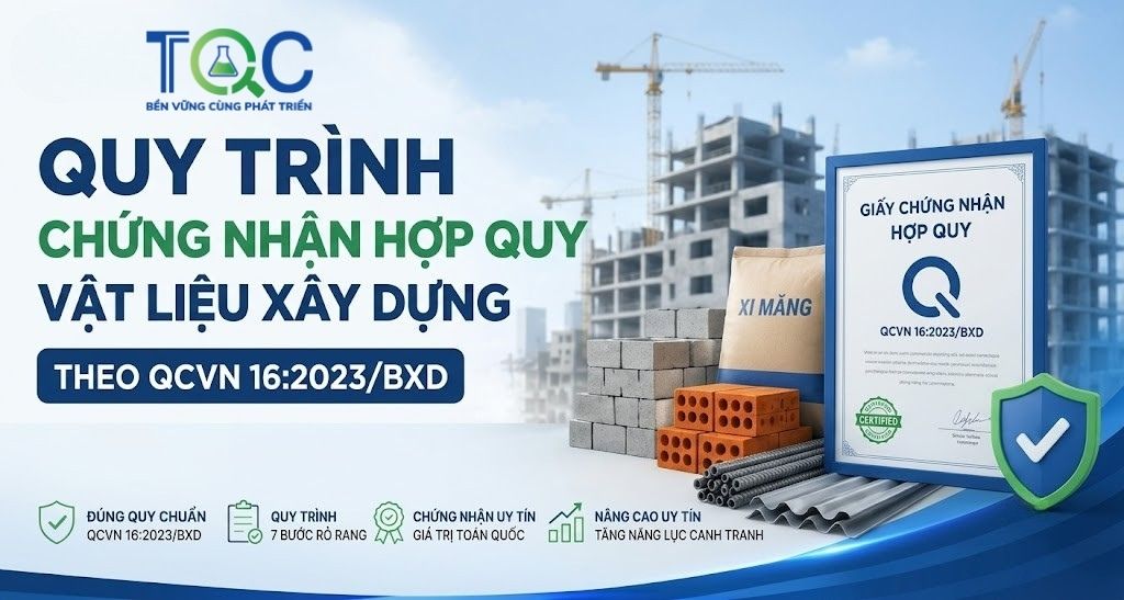 Quy trình chứng nhận hợp quy vật liệu xây dựng theo QCVN 16:2023/BXD