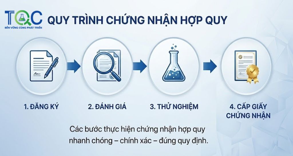 Quy trình chứng nhận hợp quy sản phẩm