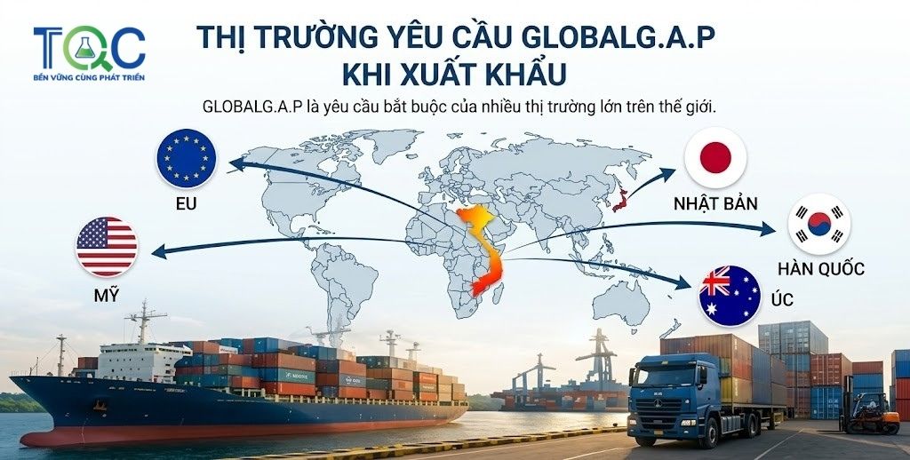 Thị trường Quốc tế về các yêu cầu Global Gap Nông sản