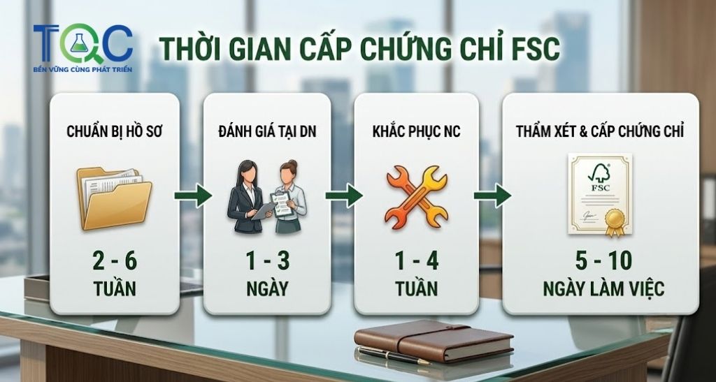Thời gian cấp chứng chỉ FSC