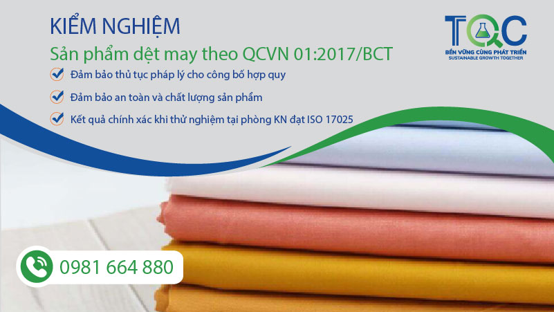 Thửu nghiệm sản phẩm áo quần, vải, khăn tại TQC CGLOBAL