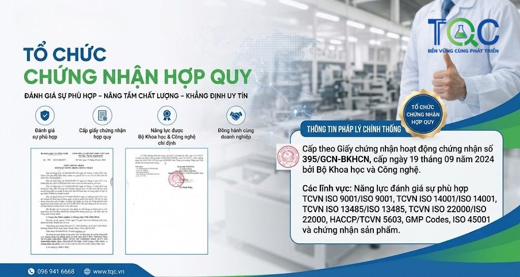 Dịch vụ chứng nhận hợp quy sản phẩm tại TQC