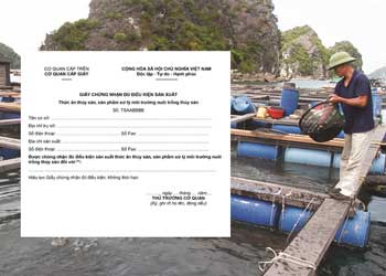 xin giấy chứng nhận đủ điều kiện sản xuất thức ăn thủy sản