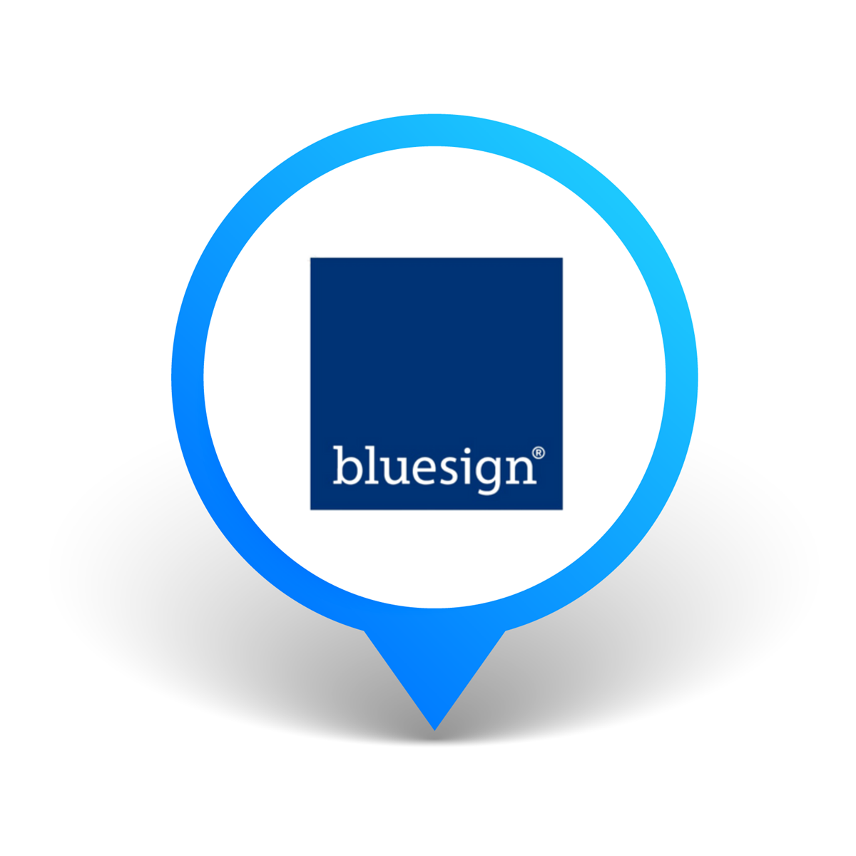 chung nhan blue sign