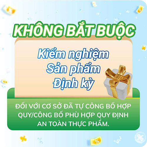 Không bắt buộc kiểm nghiệm sản phẩm định kỳ