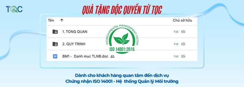 Bộ quà tặng iso 14001