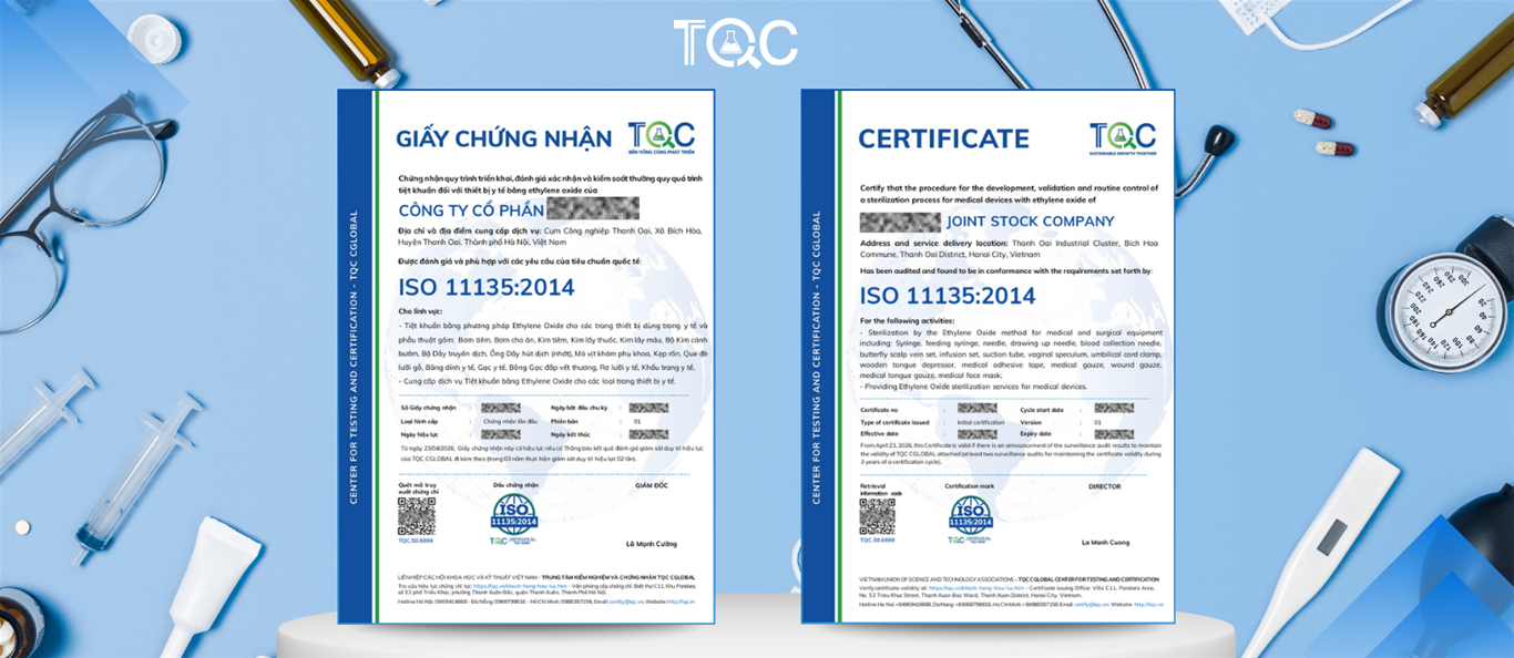 chung nhan iso 11135