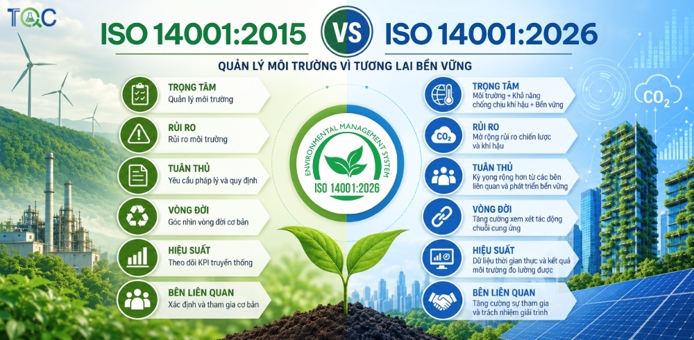 Những thay đổi đáng chú ý trong ISO 14001:2026