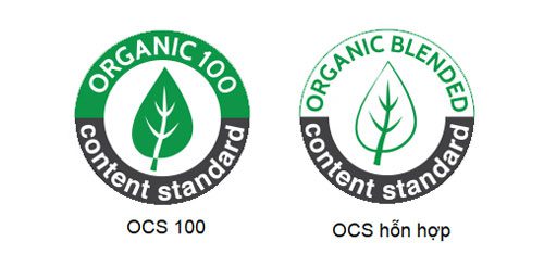Hai nhãn hiệu của tiêu chuẩn OCS – Tiêu chuẩn về thành phần hữu cơ