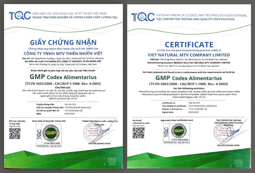 chứng nhận GMP thực phẩm