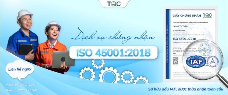 Dịch vụ chứng nhận iso 45001