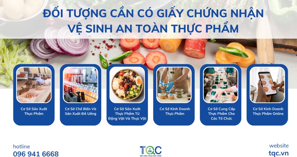 Đối tường làm chứng nhận an toàn vệ sinh thực phẩm