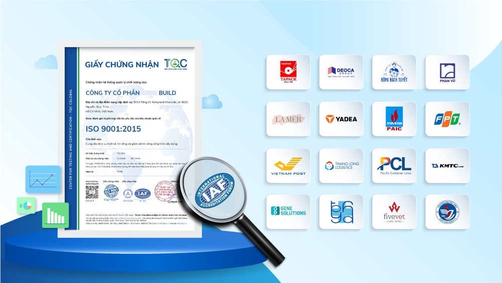 Khách hàng chứng nhận iso 9001