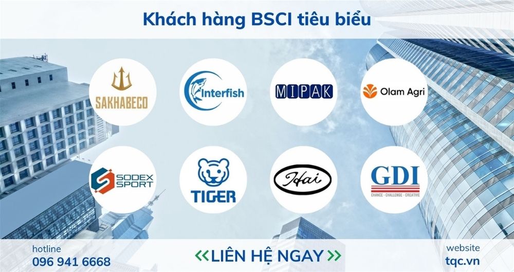 Khách hàng tiêu biểu chứng nhận BSCI