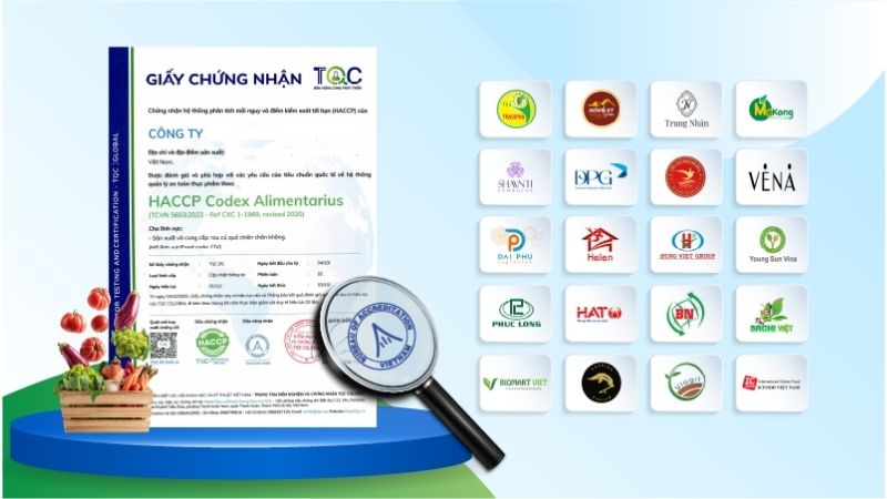 chứng chỉ HACCP của TQC
