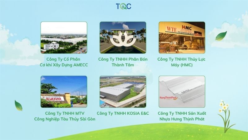 Khách hàng tiêu biểu chứng nhận iso 14001