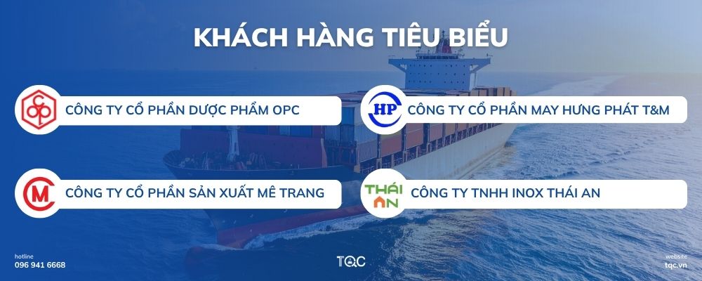 Khách hàng tiêu biểu đã chọn dịch vụ tư vấn tiêu chuẩn nhà cung ứng tại TQC