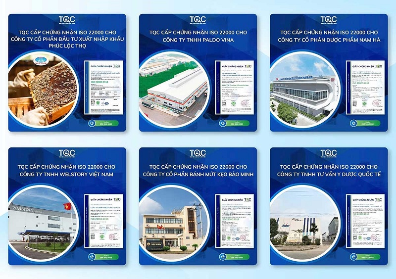 Khách hàng tiêu biểu iso 22000