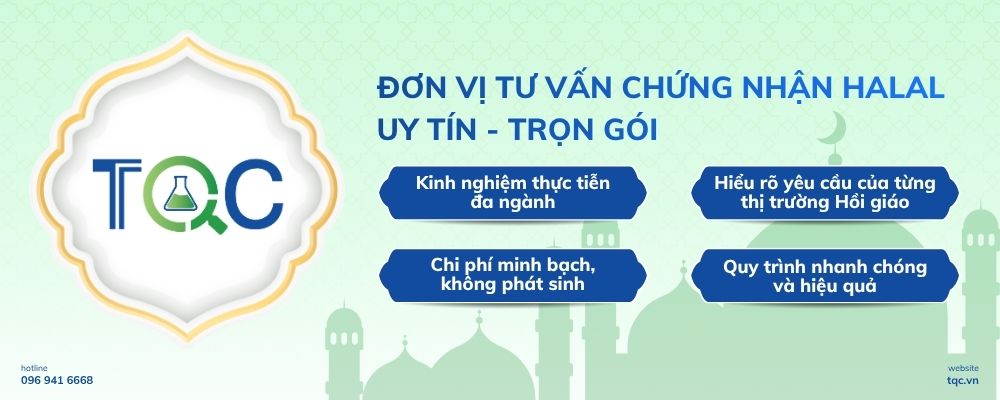 TQC - Đơn vị tư vấn chứng nhận Halal uy tín - trọn gói