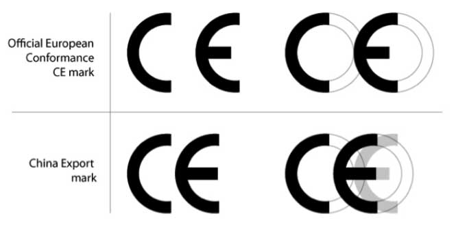 Phân biệt dấu CE thật và giả 