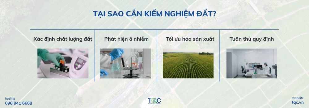 Tại sao cần kiểm nghiệm đất?