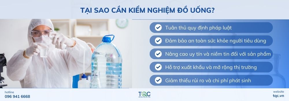 Tại sao cần kiểm nghiệm đồ uống?