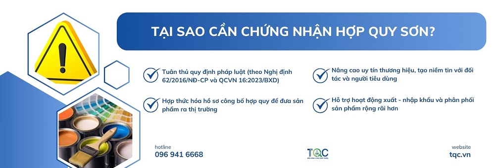 Tại sao doanh nghiệp cần làm chứng nhận hợp quy sơn?